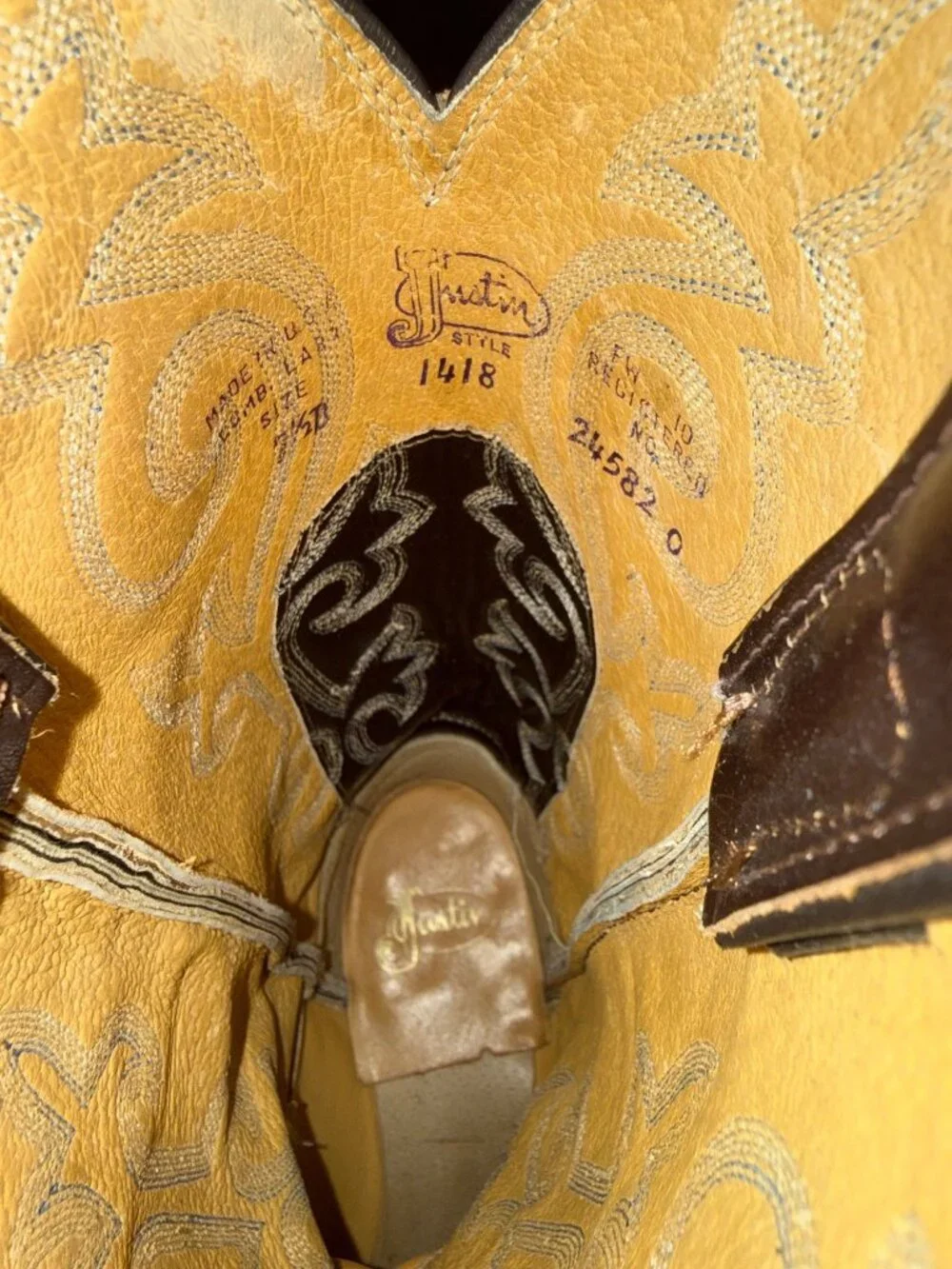 Justin Boots 1980s 1990s